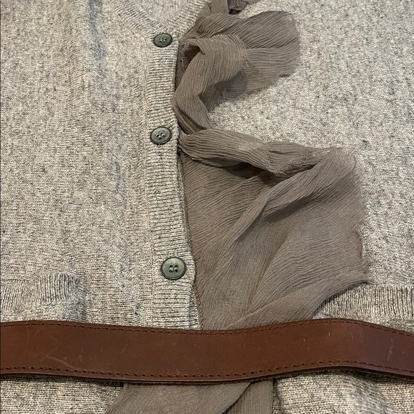 Elizabeth and James Kyra oversized deep V-neck long  button down cardigan 2 NWOT - Picture 8 of 10